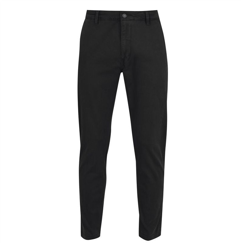 リーバイス メンズ ボトムス カジュアルパンツ パンツ Levis Tapered Chino Trousers Mineral Black ブラック