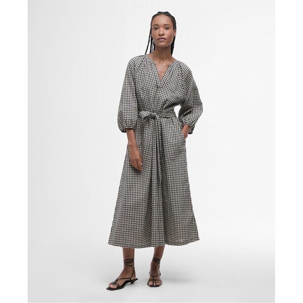 バブアー レディース トップス ワンピース ミディワンピース ミディ Barbour BLi Suri Midi Dress Ld52 Dark NavySand ネイビー