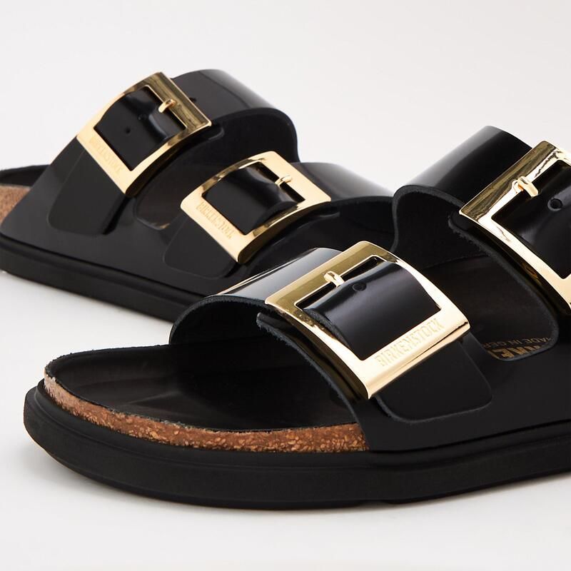ビルケンシュトック レディース シューズ サンダル Birkenstock Arizona Droplet Buckle Black ブラック