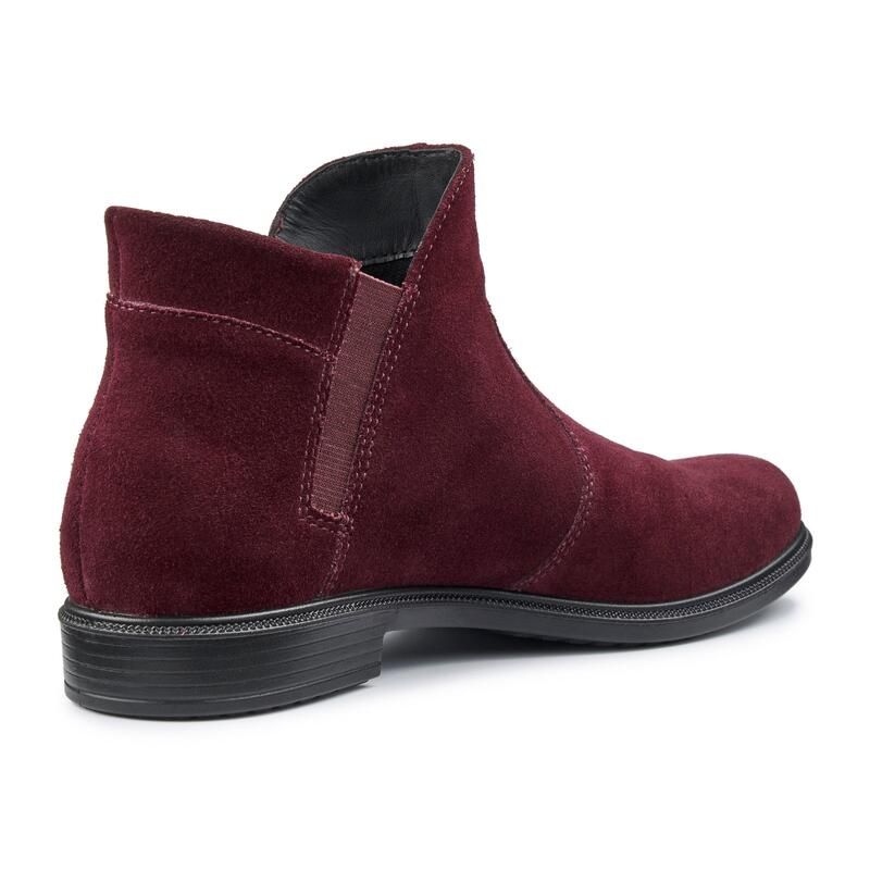 フーター レディース シューズ ブーツ・レインブーツ アンクル Hotter Ludlow Ankle Boots Wide Fit Maroon マルーン