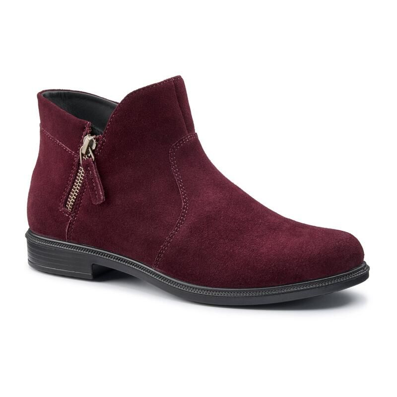 フーター レディース シューズ ブーツ・レインブーツ アンクル Hotter Ludlow Ankle Bootstandard Fit Maroon マルーン