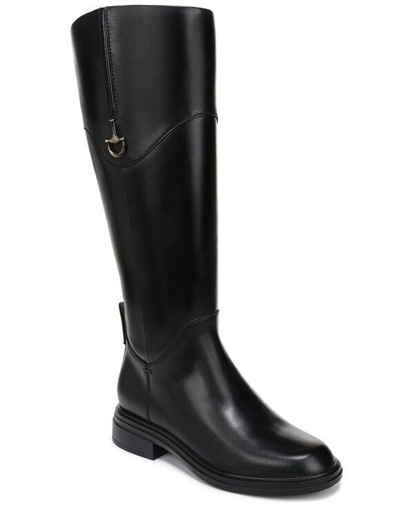 ナチュライザー レディース シューズ ブーツ・レインブーツ トール Naturalizer Womens Oslo Tall Riding Boots Narrow Regular Wide Extra Wide Calf Black Leather ブラック