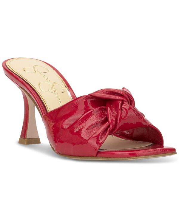 ジェシカシンプソン レディース シューズ サンダル Jessica Simpson Womens Evirra Twist Knot Dressandals Red Muse Patent レッド