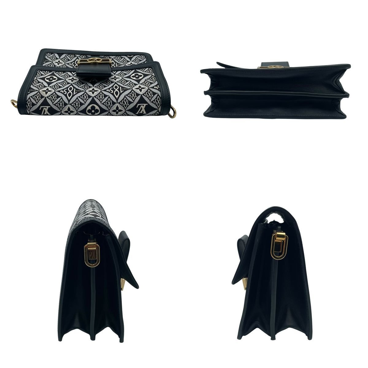【中古】 LOUIS VUITTON ルイ・ヴィトン M57211 SINCE1854 ドーフィーヌMM ショルダーバッグ モノグラム キャンバス×レザー ジャガード ブラック 26007186 SA 【中古】 LOUIS VUITTON ルイ・ヴィトン M57211 SINCE1854 ドーフィーヌMM ショルダーバッグ モノグラム キャンバス×レザー ジャガード ブラック 26007186 SA