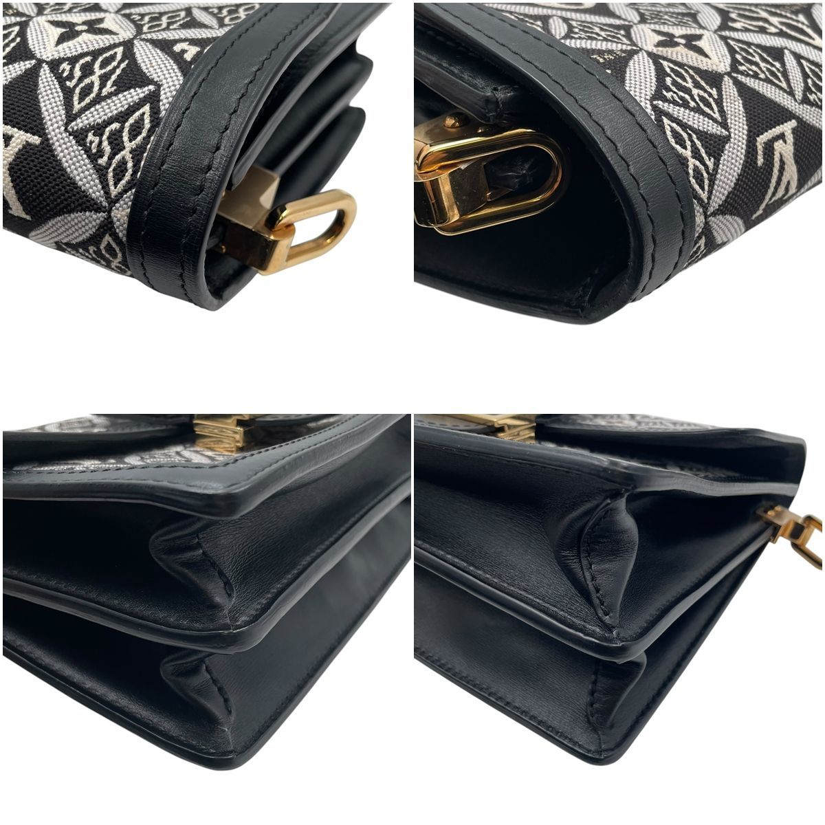 【中古】 LOUIS VUITTON ルイ・ヴィトン M57211 SINCE1854 ドーフィーヌMM ショルダーバッグ モノグラム キャンバス×レザー ジャガード ブラック 26007186 SA 【中古】 LOUIS VUITTON ルイ・ヴィトン M57211 SINCE1854 ドーフィーヌMM ショルダーバッグ モノグラム キャンバス×レザー ジャガード ブラック 26007186 SA