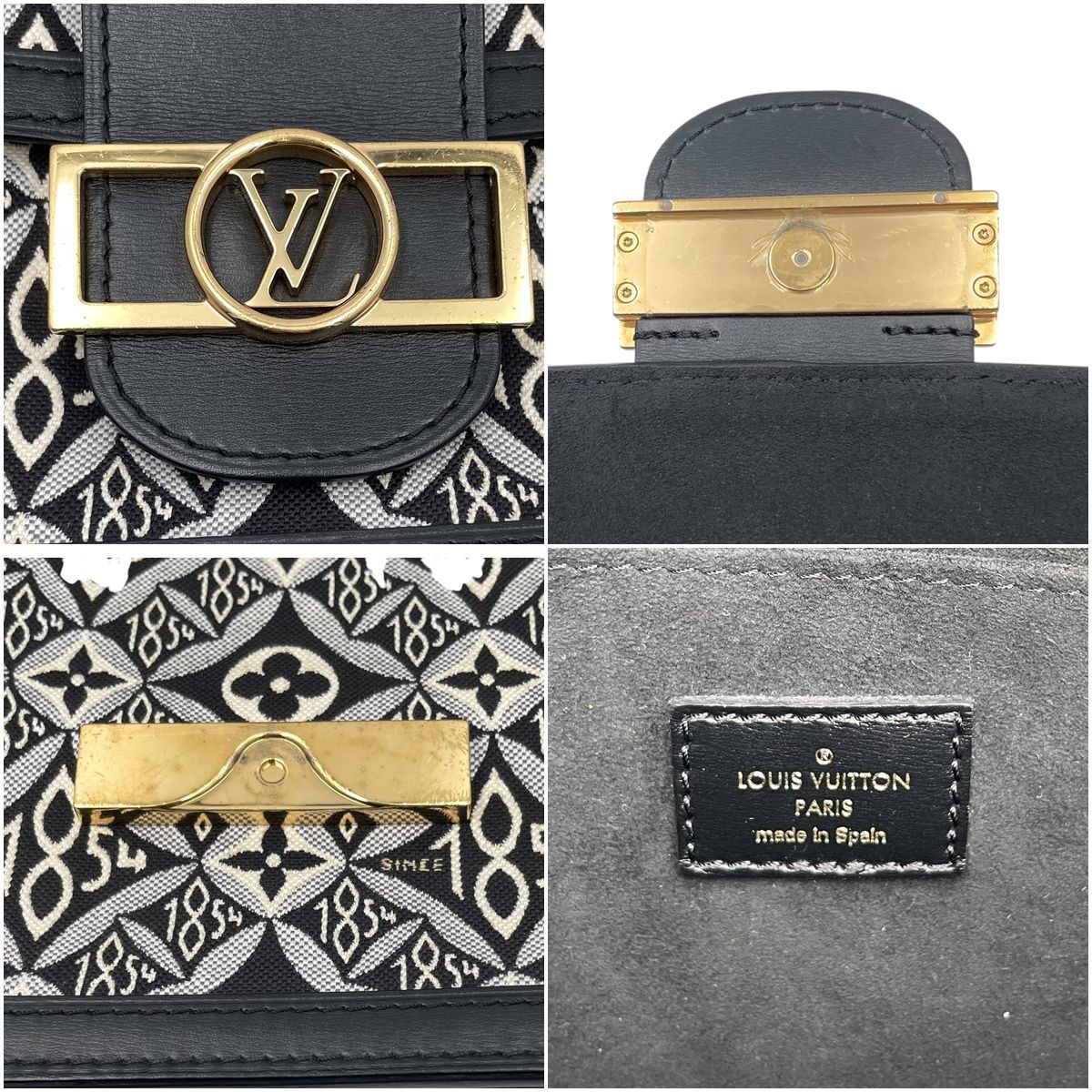 【中古】 LOUIS VUITTON ルイ・ヴィトン M57211 SINCE1854 ドーフィーヌMM ショルダーバッグ モノグラム キャンバス×レザー ジャガード ブラック 26007186 SA 【中古】 LOUIS VUITTON ルイ・ヴィトン M57211 SINCE1854 ドーフィーヌMM ショルダーバッグ モノグラム キャンバス×レザー ジャガード ブラック 26007186 SA
