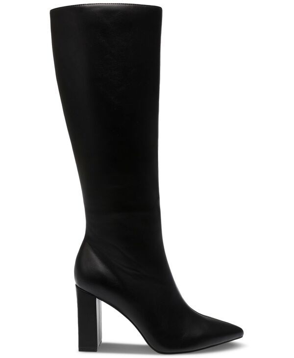 ワイルド ペアー レディース シューズ ブーツ・レインブーツ ヒール Wild Pair Womens Islah BlockHeel Dress Boots Regular Wide Calf Black Smooth ブラック