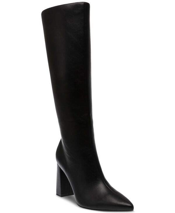 ワイルド ペアー レディース シューズ ブーツ・レインブーツ ヒール Wild Pair Womens Islah BlockHeel Dress Boots Regular Wide Calf Black Smooth ブラック