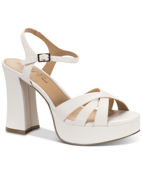 ワイルド ペアー レディース シューズ サンダル プラットフォーム Wild Pair Womens Reemii Platform Sandals White Smooth ホワイト