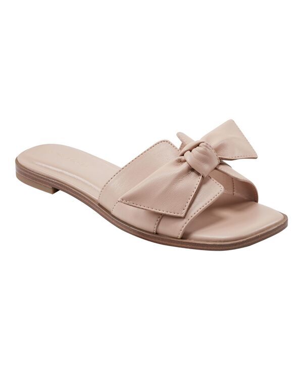 マークフィッシャー レディース シューズ サンダル Marc Fisher Womens Finey Square Toe SlipOn Flat Sandals Light Natural