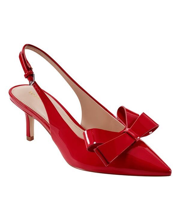 マークフィッシャー レディース シューズ パンプス Marc Fisher Womens Allon Bow Slingback Pumps Red Patent レッド