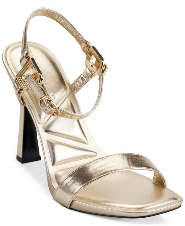 カール ラガーフェルド レディース シューズ サンダル ヒール KARL LAGERFELD PARIS Womens Cybil HighHeel Sandals Champagne シャンパン