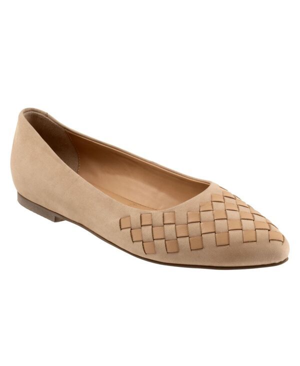 トロッターズ レディース シューズ パンプス Tシャツ Trotters Estee Woven Flat Beige ベージュ