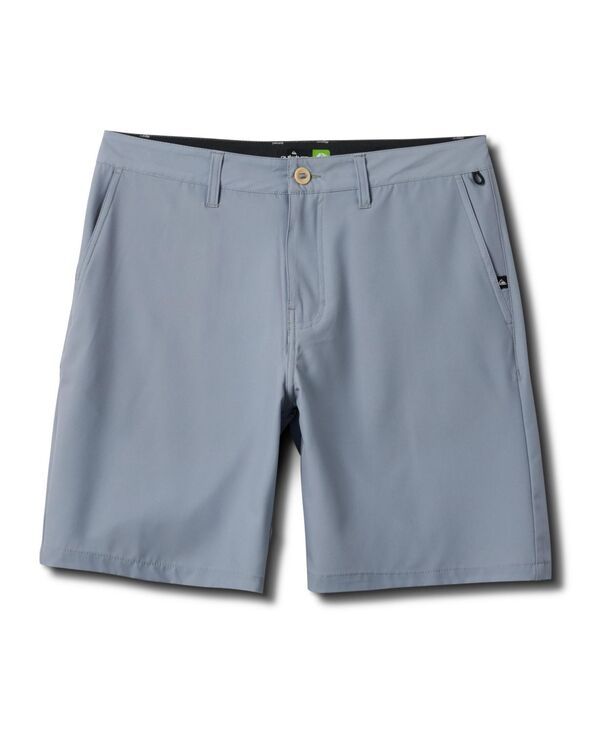 クイックシルバー メンズ 水着 ハーフパンツ・ショーツ Quiksilver Mens Union Amphibian Hybrid 20 Short Smokedgray