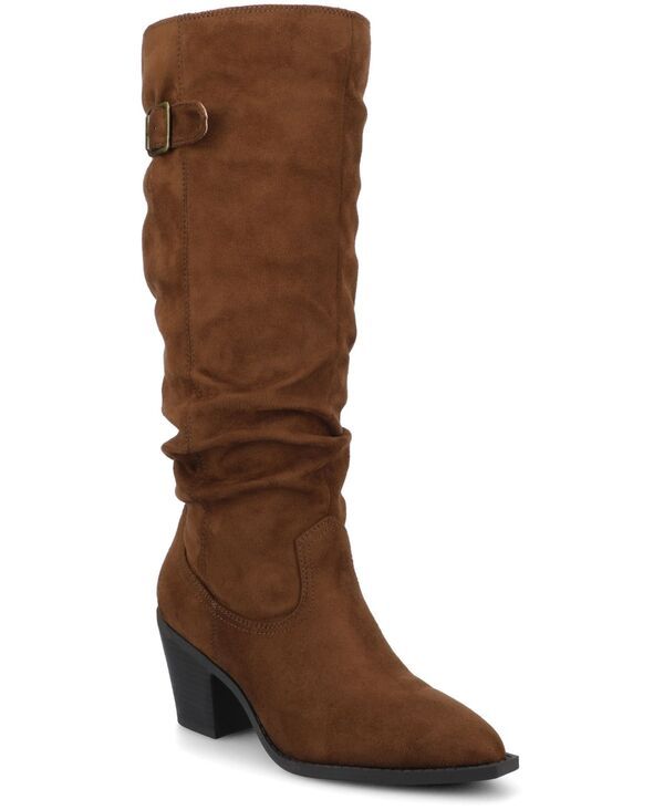 ジュルネ コレクション レディース シューズ ブーツ・レインブーツ Journee Collection Womens Kaleah Regular Wide Calf Pointed Toe Slouchy Boots Brown ブラウン