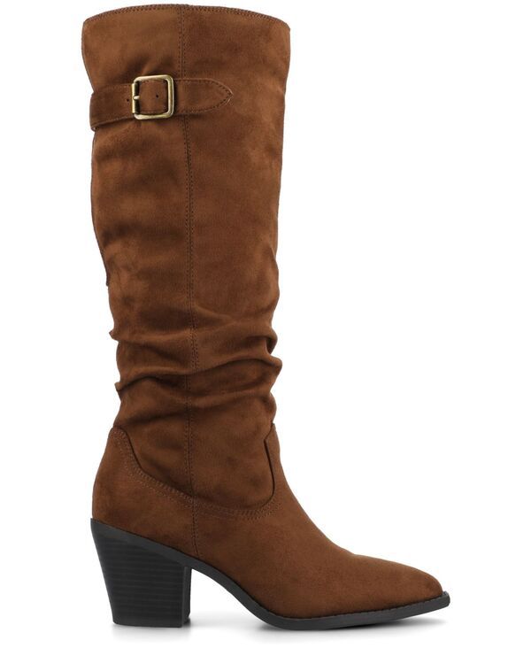 ジュルネ コレクション レディース シューズ ブーツ・レインブーツ Journee Collection Womens Kaleah Regular Wide Calf Pointed Toe Slouchy Boots Brown ブラウン