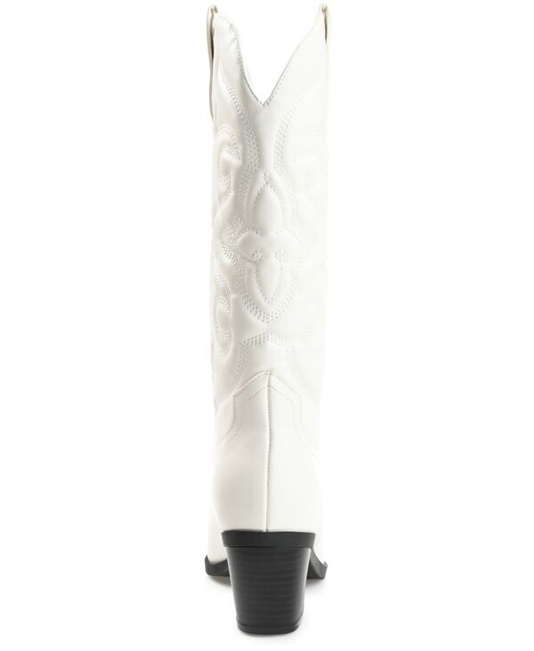 ジュルネ コレクション レディース シューズ ブーツ・レインブーツ Journee Collection Womens Chantry Regular Wide Calf Western Mid Shaft Boots White ホワイト ジュルネ コレクション レディース シューズ ブーツ・レインブーツ Journee Collection Womens Chantry Regular Wide Calf Western Mid Shaft Boots White ホワイト