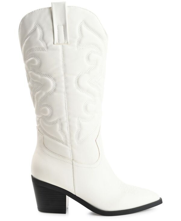 ジュルネ コレクション レディース シューズ ブーツ・レインブーツ Journee Collection Womens Chantry Regular Wide Calf Western Mid Shaft Boots White ホワイト ジュルネ コレクション レディース シューズ ブーツ・レインブーツ Journee Collection Womens Chantry Regular Wide Calf Western Mid Shaft Boots White ホワイト