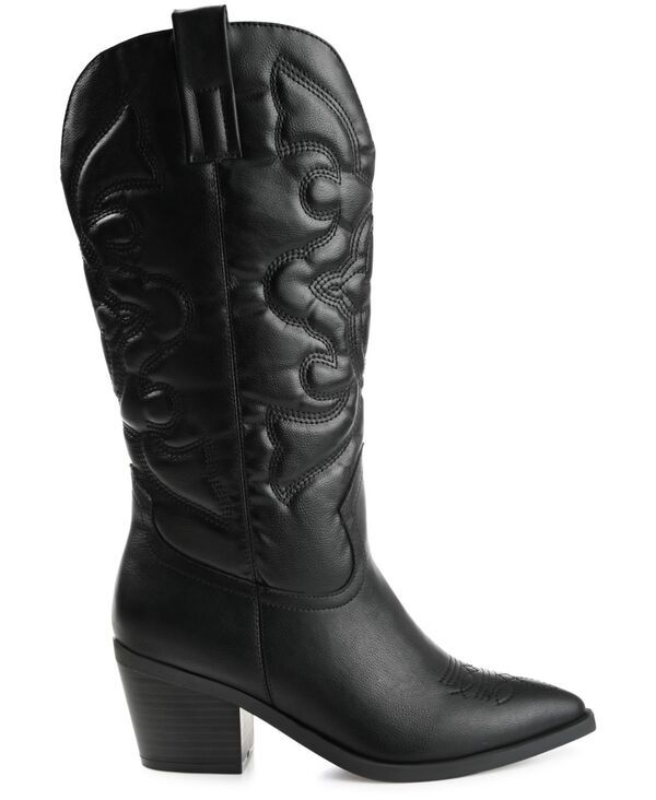 ジュルネ コレクション レディース シューズ ブーツ・レインブーツ Journee Collection Womens Chantry Regular Wide Calf Western Mid Shaft Boots Black ブラック