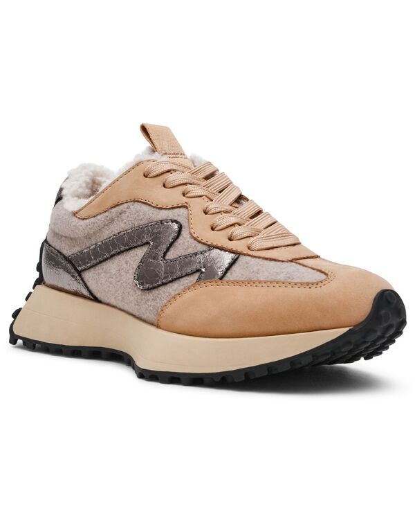 スティーブ マデン レディース シューズ スニーカー レース Steve Madden Womens Campo LaceUp Sneakers PewterTanOatmeal ピューター