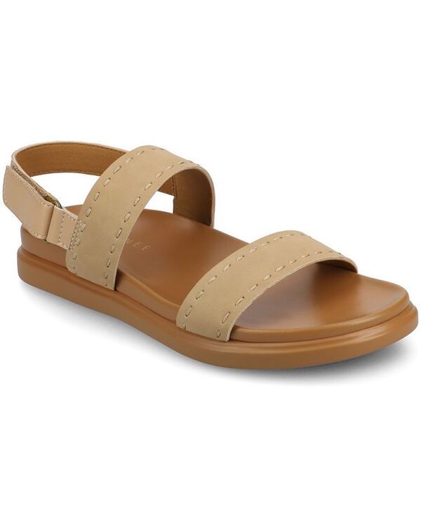 ジュルネ コレクション レディース シューズ サンダル Journee Collection Womens Milie Multi Strap Wedge Sandals Sand サンド