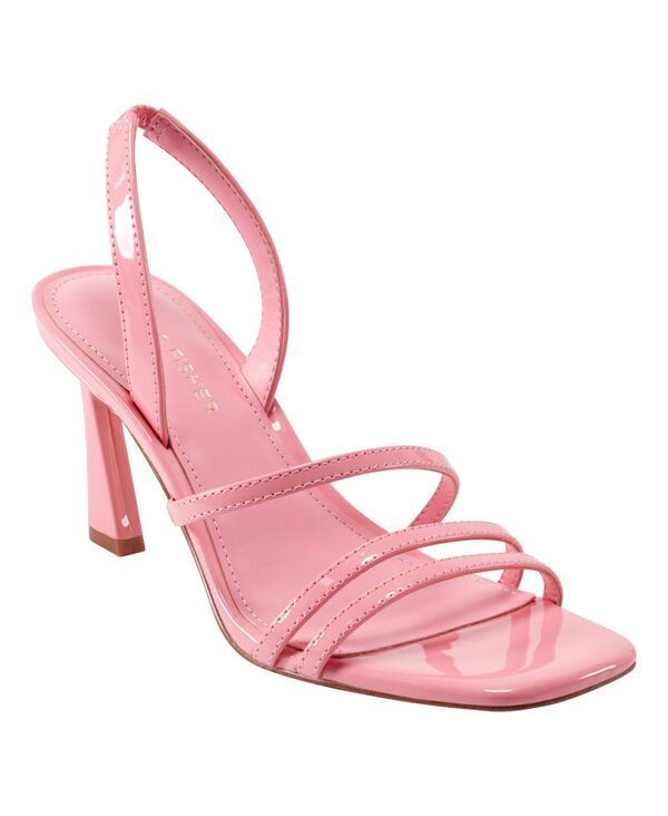 マークフィッシャー レディース シューズ サンダル Marc Fisher Womens Nalina Strappy SlipOn Stiletto Sandals Pink Patent ピンク