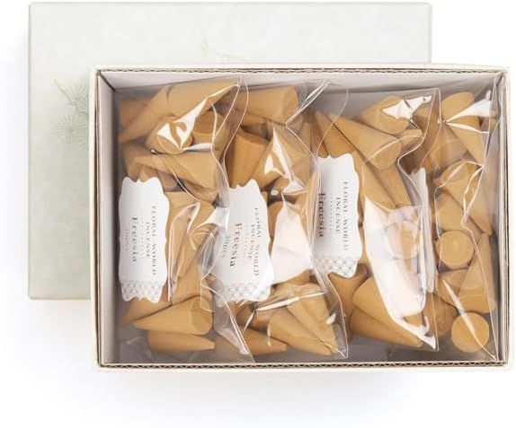 六種花世界 フリージア コーン 120粒 徳用サイズ 220194 Shoyeido Shyeido Incense インセンス 日本製