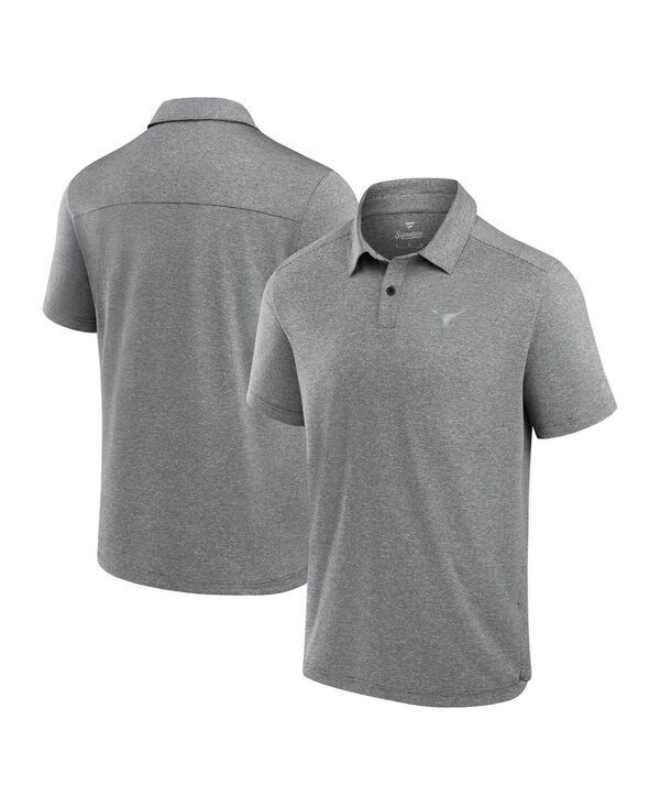 ファナティクス メンズ トップス ポロシャツ Fanatics Mens Charcoal Texas Longhorns Performance Polo Shirt Charcoal チャコール