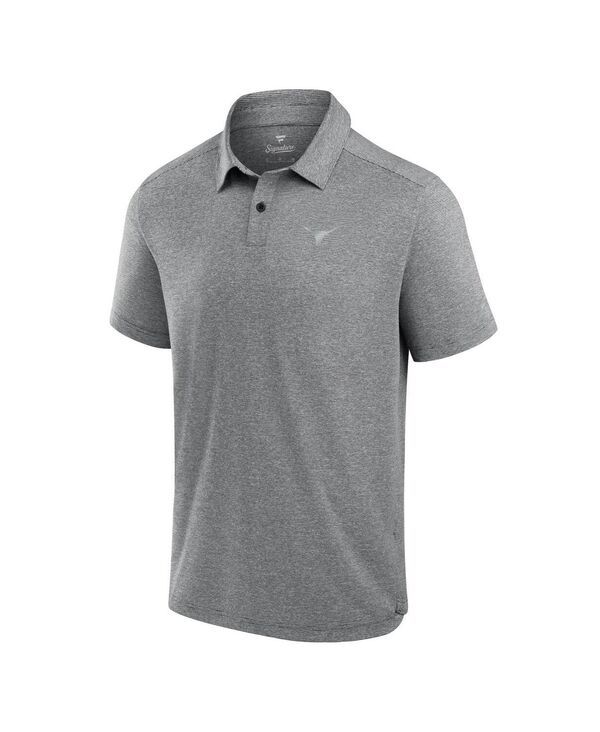 ファナティクス メンズ トップス ポロシャツ Fanatics Mens Charcoal Texas Longhorns Performance Polo Shirt Charcoal チャコール