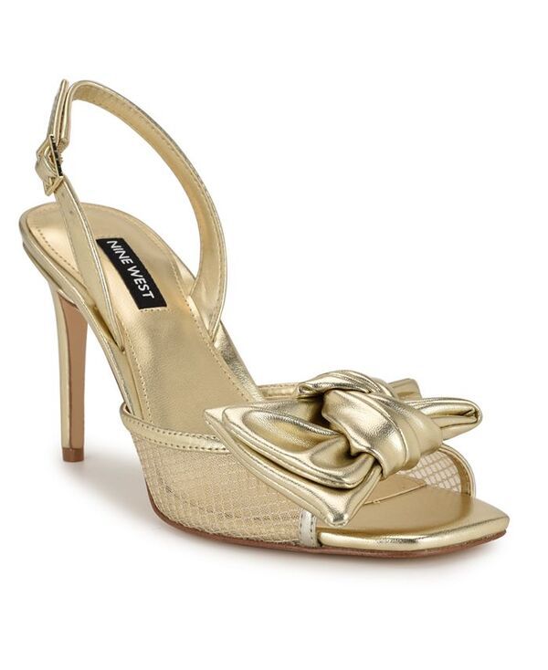 ナインウェスト レディース シューズ サンダル ヒール Nine West Womens Gergia Stiletto Heel Open Toe Dress Sandals Gold ゴールド