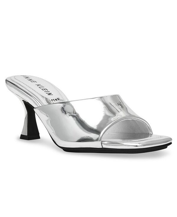 アンクライン レディース シューズ サンダル Anne Klein Womens Jerilyn Square Toe Mule Dress Sandals Silver シルバー