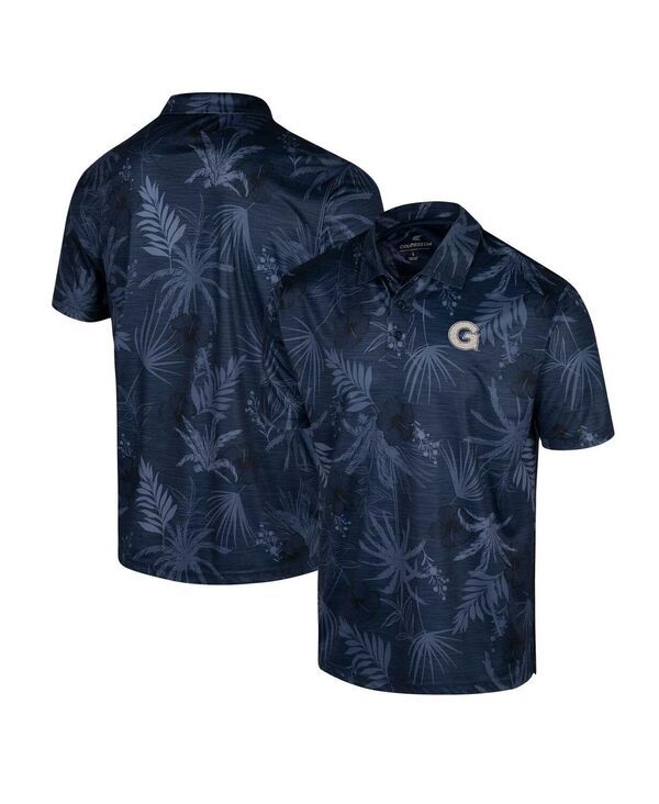 コロシアム メンズ トップス ポロシャツ Colosseumens Navy Georgetown Hoyas Palms Polo Shirt Navy ネイビー