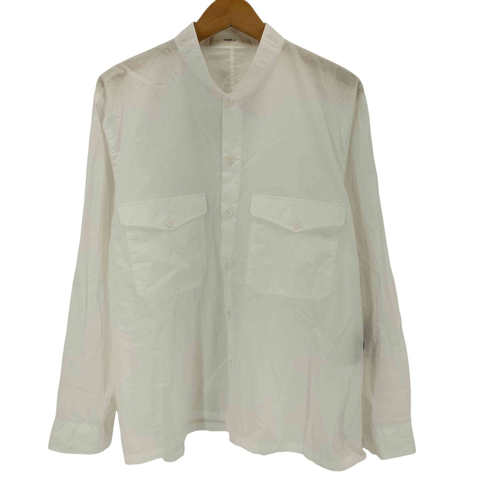 ユーズドフルギ USED古着 {[TOHNAI}} 26SS FINE COTTON POPLIN / BAND COLLAR SHIRT バンドカラーシャツ domestic メンズ JPN：2