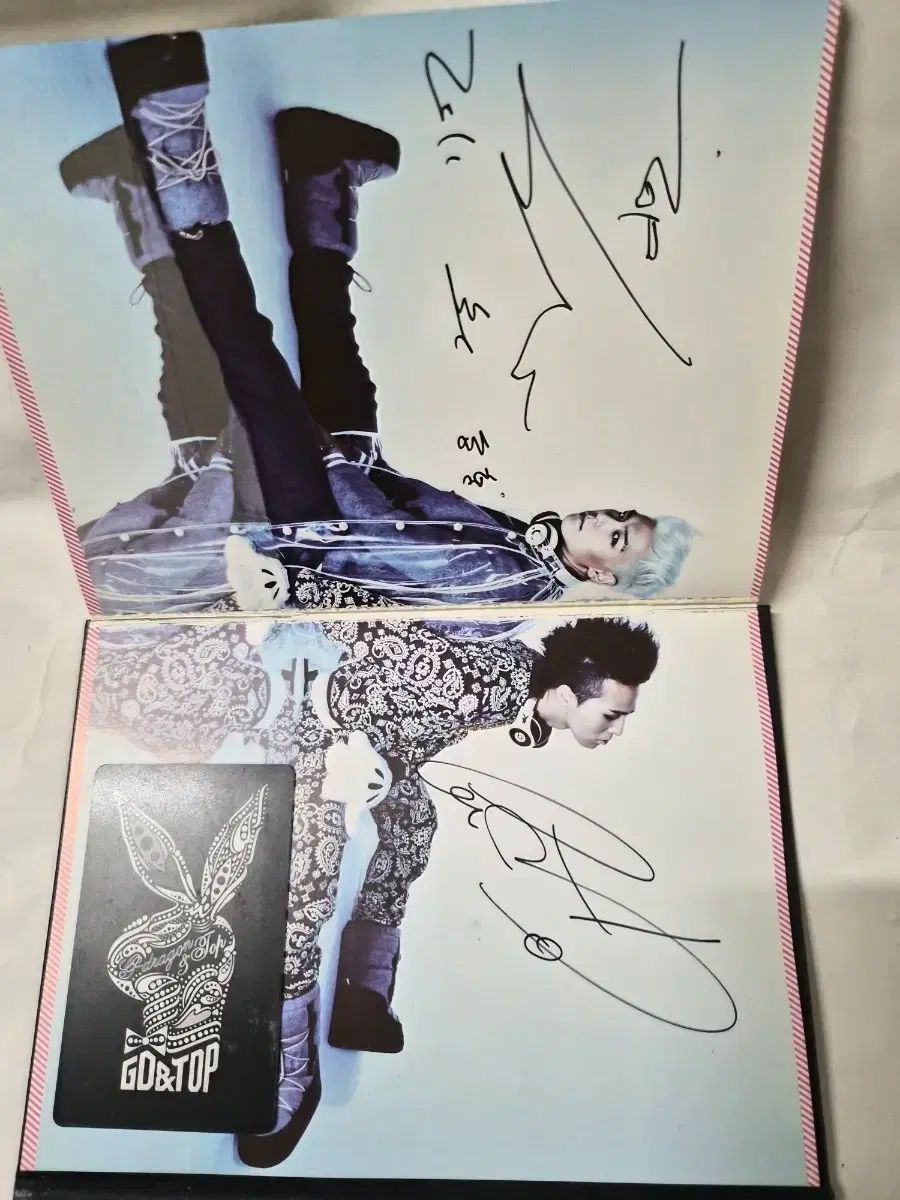 (緑の初期) GD ＆ TOP 正規 1 家 サイン入り CD + カード
