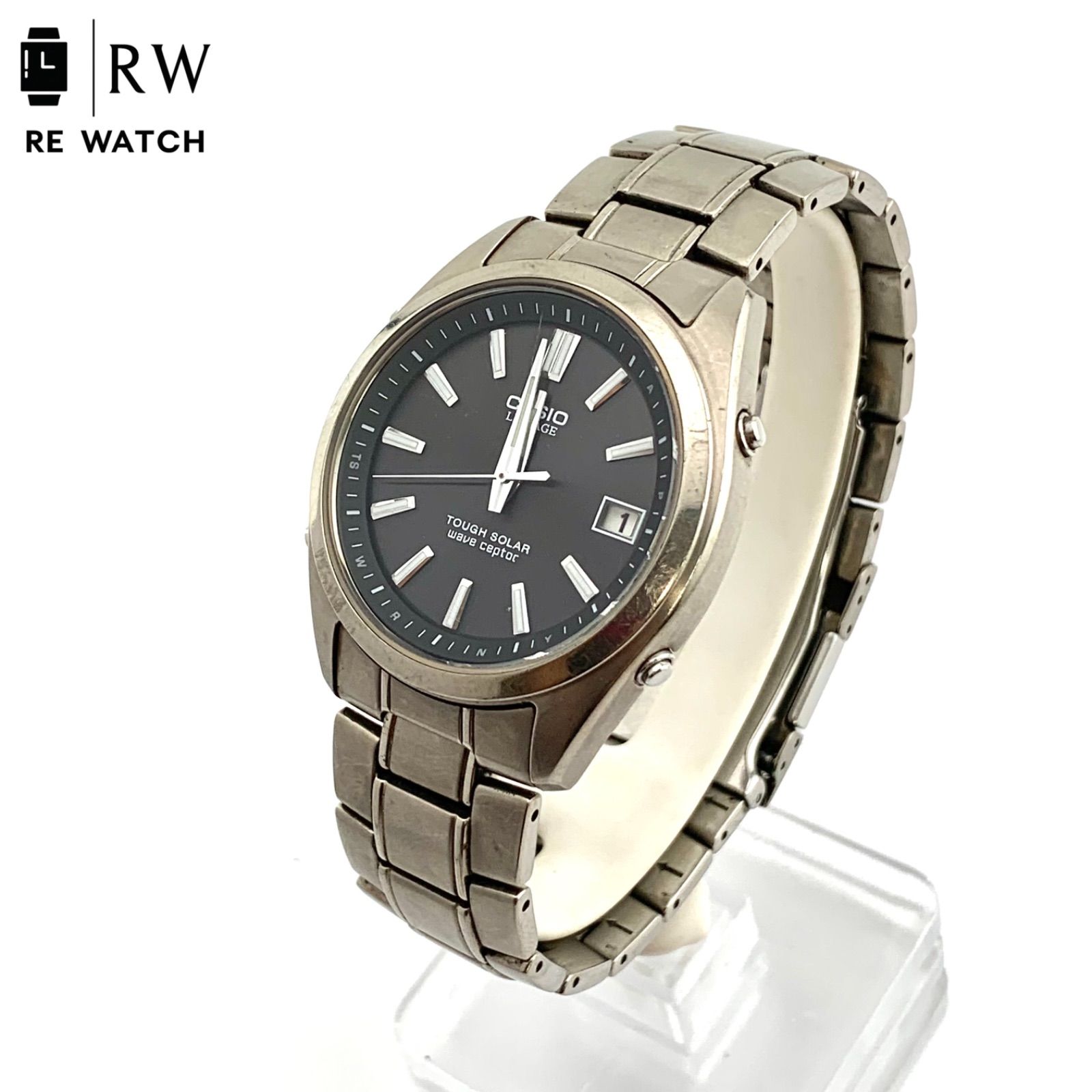 中古】CASIO LINEAGE LIW-130T チタン 電波ソーラー - メルカリ