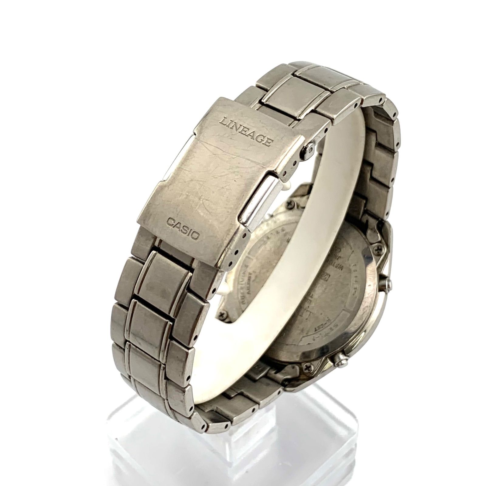 中古】CASIO LINEAGE LIW-130T チタン 電波ソーラー - メルカリ