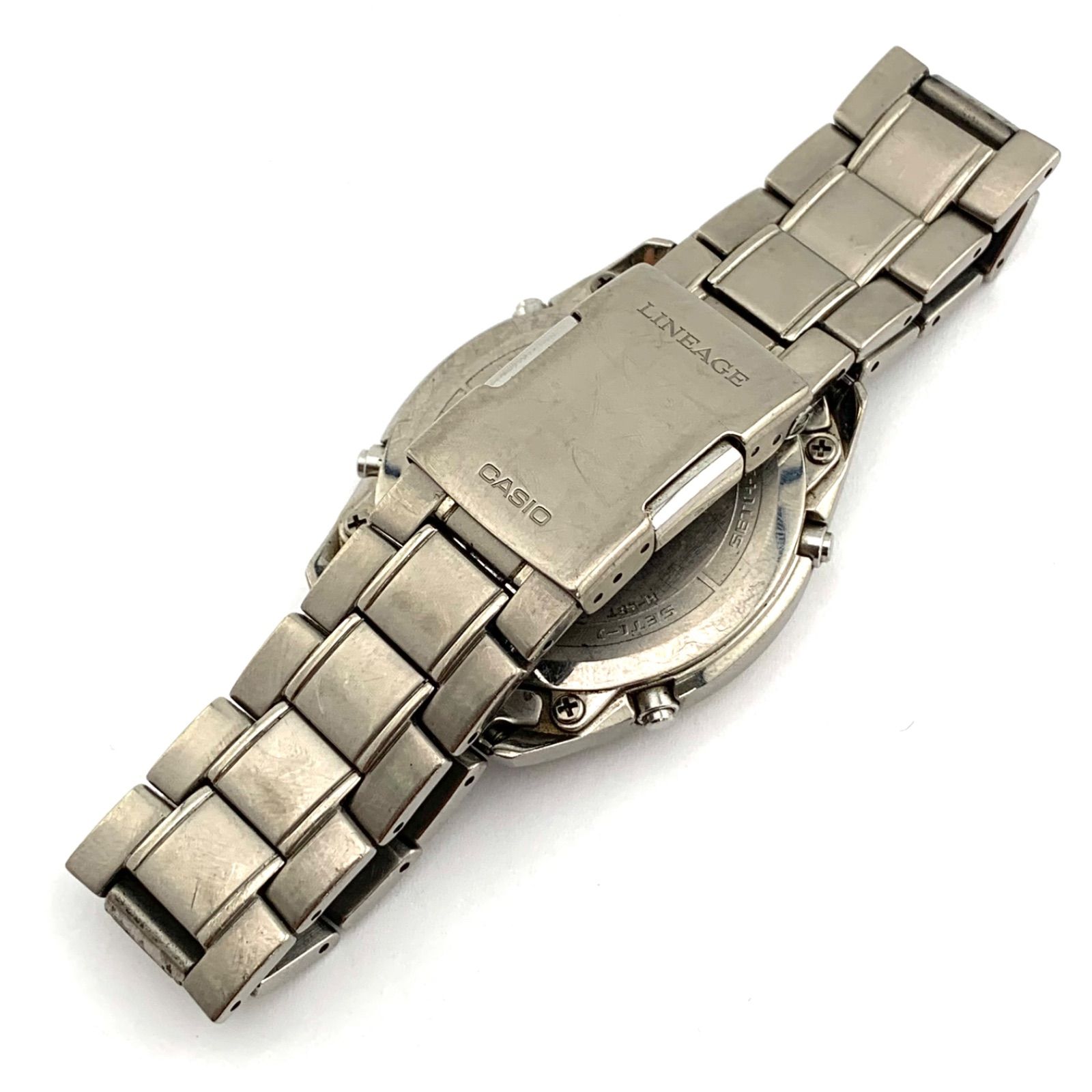 中古】CASIO LINEAGE LIW-130T チタン 電波ソーラー - メルカリ