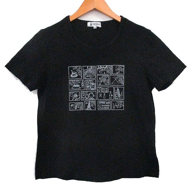 ピッコーネ PICONE Tシャツ カットソー 半袖 コットン プリント 40