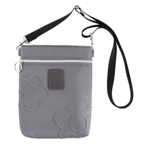 MARY QUANT (マリークヮント) ショルダーポーチ (グレー) スマホショルダー スマホポーチ ポシェット ポケットプラス (約19cm×13cm×2cm) 000846-0001-01as 5ed04480