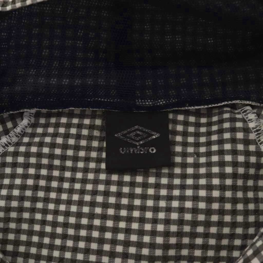 アンブロ UMBRO ジップアップジャケット L 黒 ブラック 白 ホワイト 