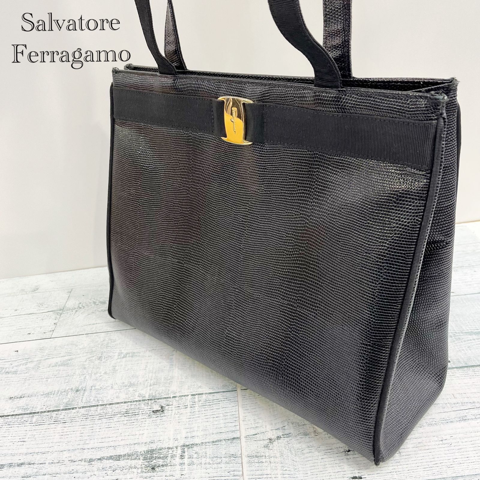 Salvatore Ferragamo サルヴァトーレ フェラガモ リザード型押し