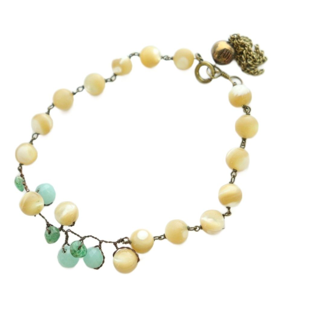 ドナテラペリーニ Donatella Pellini ブレスレット アクセサリー 装飾 ベージュ /BB ■GY62