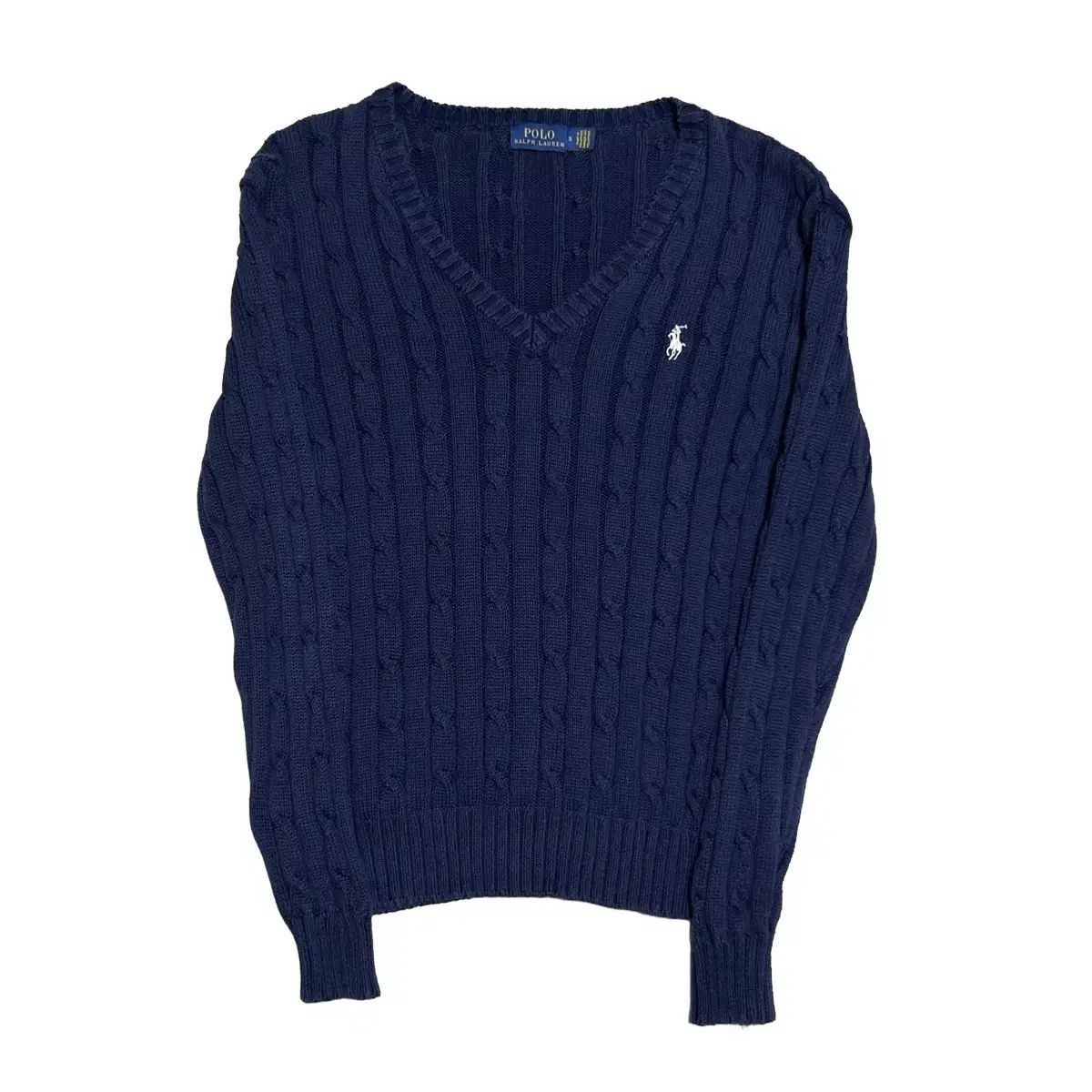 S POLO RALPH LAUREN(ポロラルフローレン) レディース Vネック ニット ネイビー