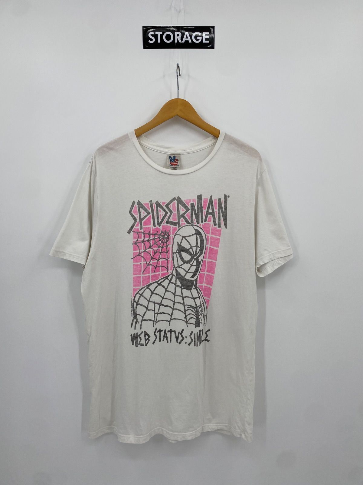 【古着】SPIDERMAN JUNKFOOD Short Sleeve Tee XL スパイダーマン マーベル ジャンクフード Tシャツ