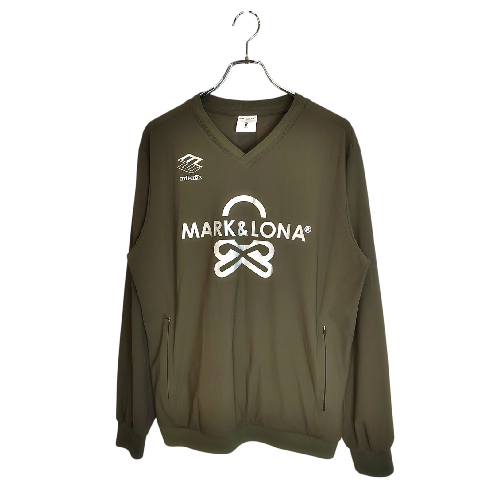 MARK&LONA マークアンドロナ ゴルフ 25SS Vortex V-Neck Athletic Jacket スニードジャック MLM-5A-AC02 48 カーキ メンズ