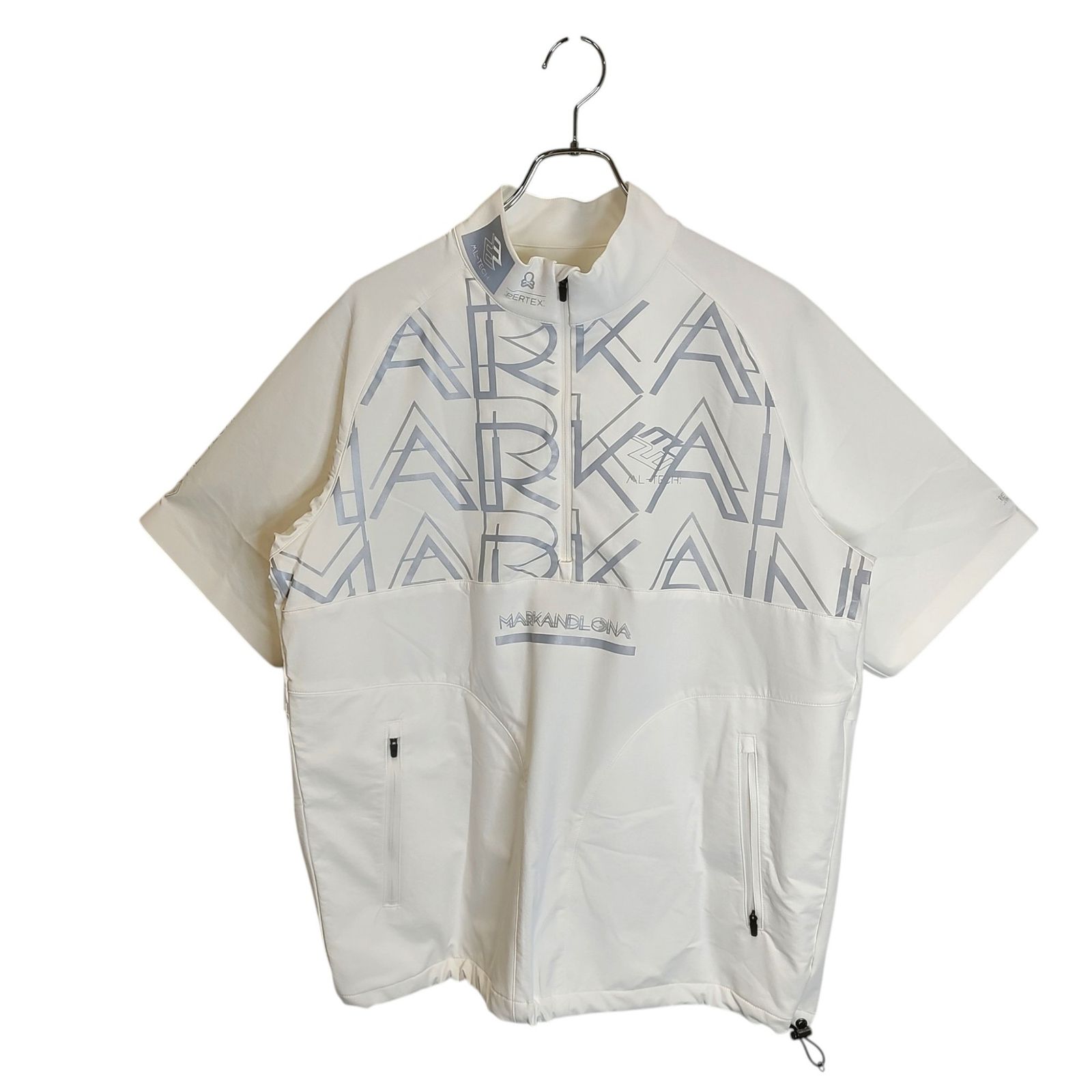 MARK&LONA マークアンドロナ ゴルフ 25AW Vapor-Tech Half Sleeve Shell 半袖 スニードジャック MLM-5C-AC04 48 ホワイト メンズ