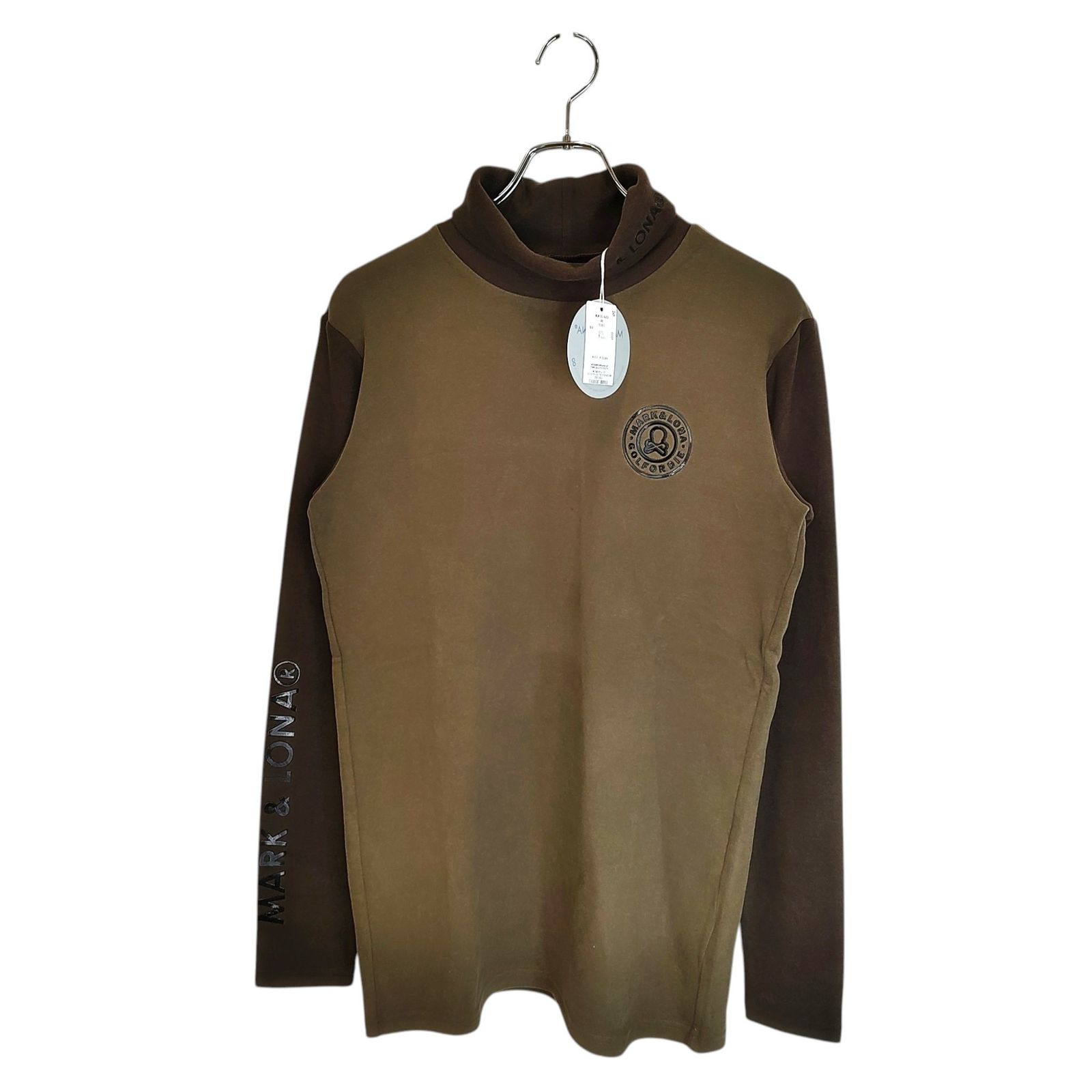 MARK&LONA モックネックシャツ サイズ46 MCM-5C-AU50 MARK&LONA マークアンドロナ ゴルフ 25AW ICON Mock Neck Layer 長袖