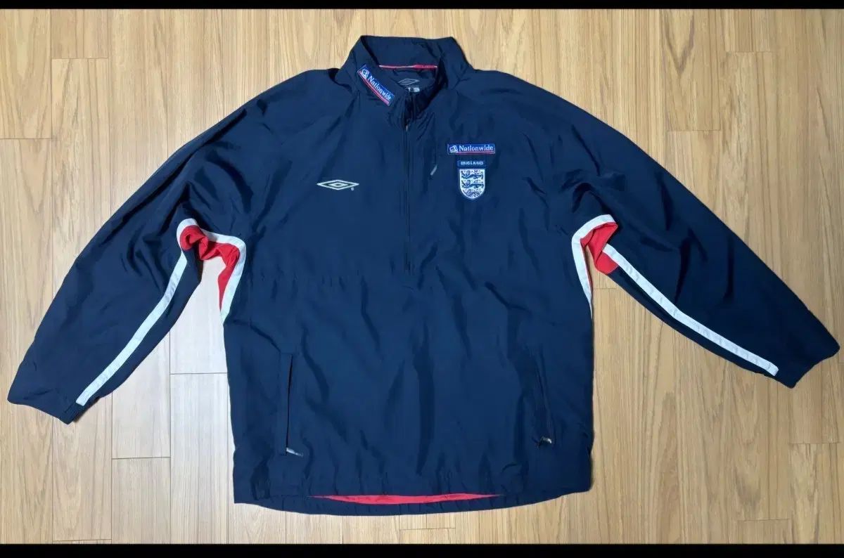 アンブロ イングランド サッカー チーム ウィンドブレーカー ネイビー