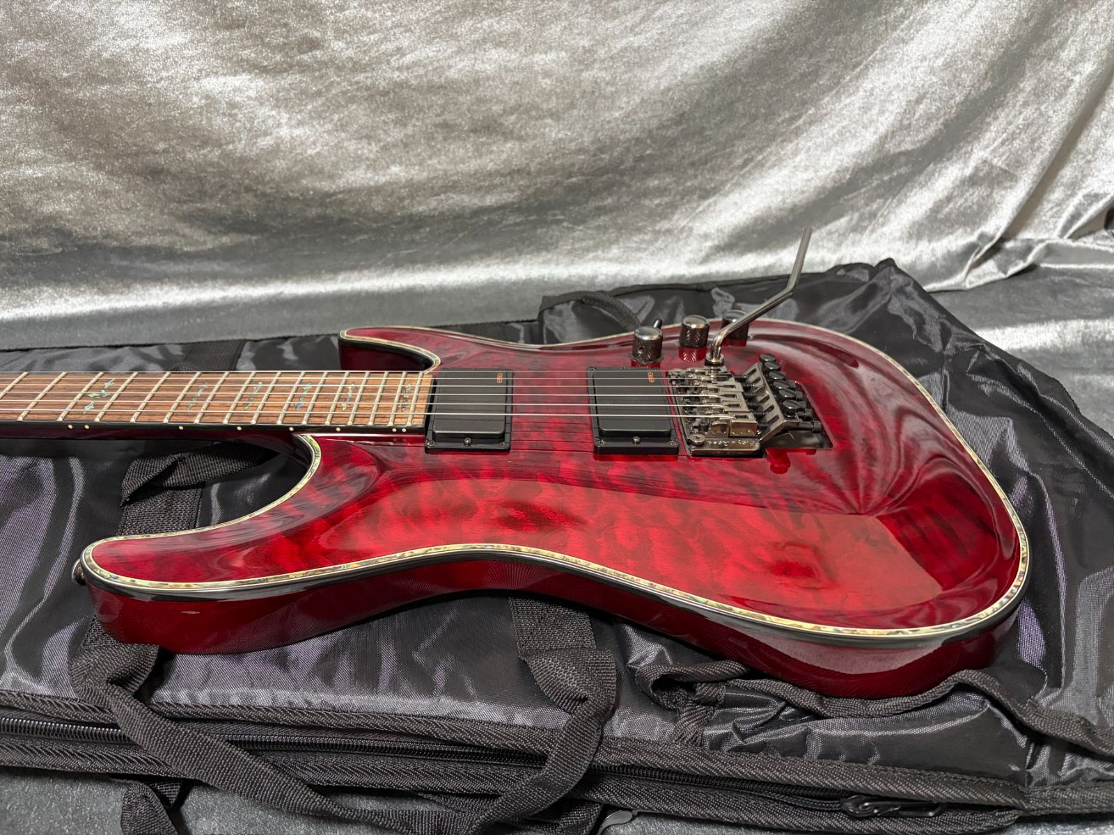 ☆美品 定価253,000円 Schecter AD-C-1-FR-HR EMG搭載 コイルタップ