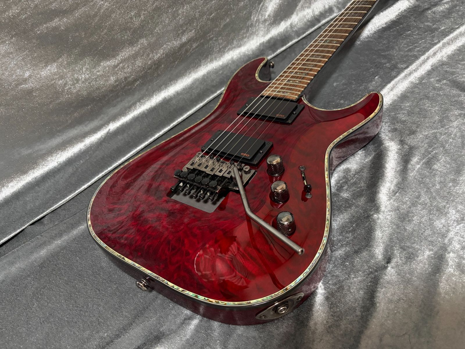 ☆美品 定価253,000円 Schecter AD-C-1-FR-HR EMG搭載 コイルタップ